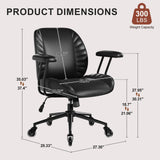 Home Office Desk Chair, Adjustable Comfy Office Chair with Wheels