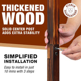 Fishing Rod Floor Stand Holds up to 16 Rods Wood Fishing Gear Equipment Storage Organizer, Fishing Gifts for Men Ghosthorn