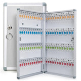Wall Mounted Key Cabinet - Secure Metal Key Safe for 120 Keys, Key Fobs & Cards - Durable Lock Box for Home, Office & Outdoor Storage Solutions