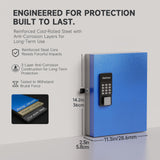 DiDiHere 32 Key Lock Box Wall Mount, Smart Key Organier Cabinet with Code