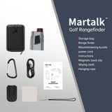 Martalk Golf Rangefinder with Slope, 1200 Yards Laser Range Finder Golfing, 7X Magnification