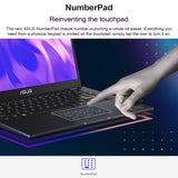 ASUS 14" Laptop, 14" FHD Display, Intel Celeron N4500, 4GB Memory, 64GB eMMC, Touchpad, Webcam, HDMI, Wi-Fi, Windows 11 Home, Quiet Blue ASUS