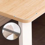Modern Double Cutter Desk Extra Long Writing Table for Home Office Walnut Finish Sleek Workspace Design for Enhanced Productivity and Comfort