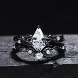 Oseew Moissanite ring Moissanite engagement ring set Moissanite rings for women(Moissanite) Kite