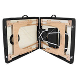 Professional Portable Massage Table with Backrest - Black Saloniture