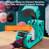 Auto Hat Heat Press Machine, Automatic Open/Release, 4 Memory Modes, Precise Temp/Timer Control