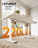 SANODESK Dual Motor Standing Desk 220lbs Height Adjustable Desk