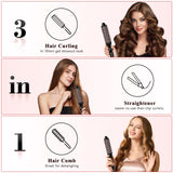 Ufree Ionic Thermal Brush, 1.5 Inch Heated Round Brush for Blowout, 30s Fast Heating Curling Brushes with 9 Temp Settings, Dual Voltage Travel Hair Styling Tool, Not Blow Dryer