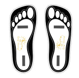 120 Pairs(240 Feets) Disposable Black Tanning Feet Pads Sunless Airbrush Spray Tent Protect Foot Shaped Spray Tan Sandals