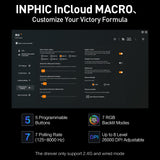 INPHIC IN10P Lightweight Wireless Gaming Mouse, Tri-Mode Wireless Mouse
