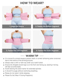 SHAPELLX Waist Trainer for Women Faja Corset Workout Waisted Trainers Waist Cincher Tummy Control Body Shaper Shapewear Lavender Pink