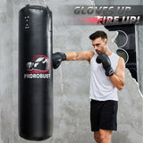 Prorobust Punching Bag for Adults, 4ft PU Heavy Boxing Bag Set with 12OZ Gloves for MMA Kickboxing Boxing Karate Home Gym Training (Unfilled) Prorobust