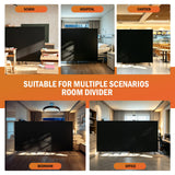 Siebwin 3 Panel Folding Privacy Screens with Wider Feet, 12 Ft Portable Room Partition for Room Separator