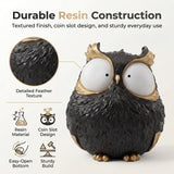 OlethRoryLe Owl Statue for Home Decor owl Gifts Unique Home Decor (Black)