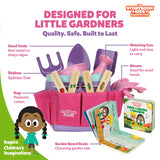 Kids Gardening Tool Set Bundle Includes 2 Color Variations (Pink and Blue)