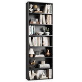 82" Tall Bookshelf, 7-Tier Open Shelves Bookcase, Freestanding Display Storage Shelves