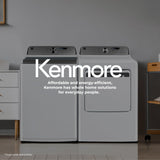 Kenmore 4.5 cu. ft. Top Load Washer with Triple Action Impeller for Tough Dirt & Stains - Reduce Laundry Time with Accela Wash & Express Wash - LED - White