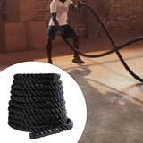 Battle Rope 9.18/9.8ft Length Heavy Battle Exercise Training Rope Workout Rope Fitness Rope for Strength Training Homes Gym, 25mmx2.8m Black B Baosity