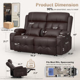 Power Reclining Loveseat with Massage & Heat