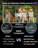 AWOL Vision LTV-3500 Pro UST Triple Laser TV Projector, TV-Like Brightness, 150" Perfect Sharpness