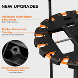 KastKing V16 Rotating Fishing Rod Holder for Garage, Floor Rack Holds Up to 16 Rods & Combos, Space-Saving Pole Organizer with Foam, Durable ABS, Fishing Gear Storage Gift for Men