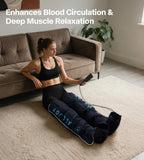 ALLJOY Pro-Grade Leg Massager Recovery Boots, Leg Compression Massager for Circulation and Pain Relief, Sequential Compression Boots for Fast Recovery, Gifts for Men Women