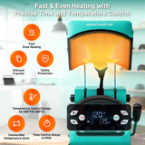Auto Hat Heat Press Machine, Automatic Open/Release, 4 Memory Modes, Precise Temp/Timer Control