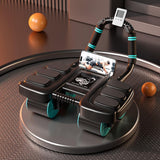 POYIPI 2024 New Ab Wheel Roller with Elbow Support - Automatic Rebound Abdominal Wheel Roller, The Upgraded Four-wheel Abdominal Wheel Core Workout Equipment Home Gym Abs Machine, Black