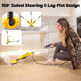 Steambot Steam & Scrub Steam Mop, All-in-One Scrubbing Hard Floor Cleaner, 2 Dirt Grip Soft Scrub Pads Included, XL Water Tank