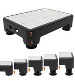 LIFTOZA 5-Level Adjustable Step Stool, 700 LBS Capacity Safety Bed Step for Seniors, Exercise Setp Platform, Portable Stair Assist for Elderly, Wide Step up for Kitchen, Car, Bedside & Shower, White