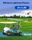 48V 100Ah Lithium Golf Cart Battery, 200A BMS, Complete Upgrade Kit with 18A Charger