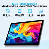 10 Inch Tablet, Android 15 with 24GB RAM + 128GB ROM (1TB Expandable), Octa-Core