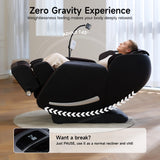 Real Relax 2026 Massage Chair Full Body,Zero Gravity SL-Track Shiatsu Massage Recliner with Upgraded Phone Controller and Holder,APP Control,Child Lock,Pause Button and Led Light,Favor-06,Dark Brown