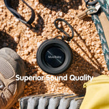 Musibaby M68 Portable Bluetooth Speaker, Bluetooth Speakers Wireless with Deep Bass, Small Waterproof Speaker for Home and Outdoor Use, Dual Pairing, FM Radio, USB/AUX Input, 24H Playtime,Black