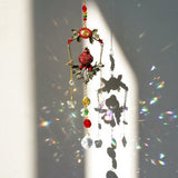 H&D HYALINE & DORA Crystal Suncatcher Rhinestones Bow-Knot Pendant Garden Sun Catcher Crystals Hanging Decor for Windows Christmas Home