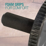 Warrior Ab Wheel - Roller for Core, Back & Abdominal Exercises and Fitness Training to Build Strength with Comfort Foam Grips WARRIOR