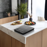 Portable Induction Cooktop 20 Temperature & Power Levels, 1800W Induction Stove Burner with 5.9" Heating Coil amzchef