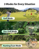 Gogogo Sport Vpro Golf Hunting Range Finder 2500 Yards Laser Rangefinder ZeroIn Disc Golfing with Slope Magnet (Black)