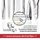 marQus Manicure Sets for Women & Men from Solingen Germany with glass nail file - Quality Grooming Kit Incl. Nail Clippers & glass nail file, Nail Kit Perfect for Pedicure.