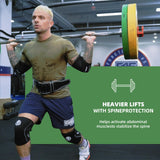 Weight lifting Belt (6mm Thick) - Genuine leather, offering back support. Double-pronged buckle, ideal for weightlifting, powerlifting, squats and deadlifts(White XXL)