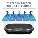 EILISON FitMaxx 3D XL Vibration Plate Exercise Machine - Whole Body Workout Vibration Platform w/Loop Bands - Lymphatic Drainage Machine for Weight Loss, Shaping, Recovery (Fitpro Black)