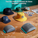 Auto Hat Heat Press Machine, Automatic Open/Release, 4 Memory Modes, Precise Temp/Timer Control