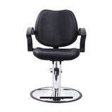 Black Hydraulic Barber Styling Chair Flagbeauty