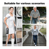 Aluminum Crutches for Kids & Adults, Lightweight Adjustable Crutches for Walking with Comfortable Underarm Pad and Hand Grip & Crutch Bag, 300 LB Weight Capacity, Fitting 4'5"-5'10", 1 Pair