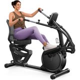 MERACH Recumbent Cross Trainer with Arm Exerciser Full-Body Workout