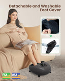 Heycool 2026 Upgrade FSA Eligible HSA Foot Massager, Shiatsu Foot Massager Machine with Heat and Compression for Plantar Fasciitis Neuropathy, Remote Control, Gifts, Size 14