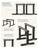 BetterMe Push Up Bars - Steel Parallettes for Calisthenics and Strength Training - Heavy Duty Pushup Bars for L Sits, Handstands and Planche - Stable Push Up Stands for Men