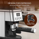 Conical Burr Coffee Grinder Electric,Stainless Steel Coffee Grinder for Home, Adjustable Burr Grinder with 30 Grind Settings, Digital Timer & 2-12 Cup Control, Removable Sealed Hopper, silver