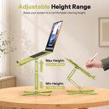 OMOTON LA10 360° Rotating Laptop Stand Riser Foldable for Desk, Citron