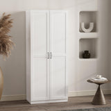 HKYIGOU White Bookcase with 5 Shelves for Living Room, Home Office, and Bedroom Storage
